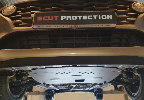 Steel sump guard for Hyundai i10