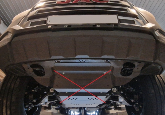 Steel gearbox guard for Evo Cross 4