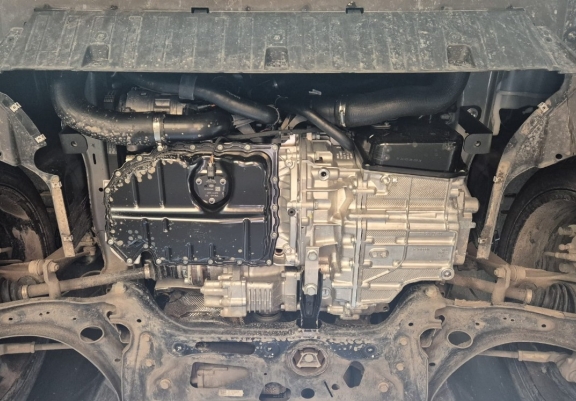 Aluminum sump guard for Skoda Kodiaq