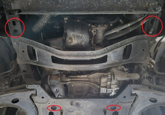Steel sump guard for Ford Transit - 4x4