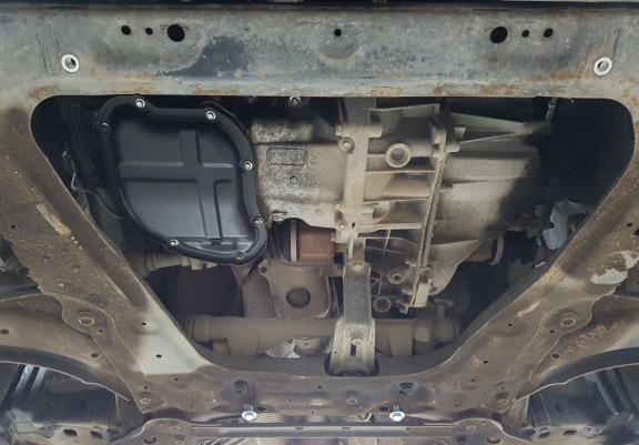 Steel sump guard for Nissan Pulsar