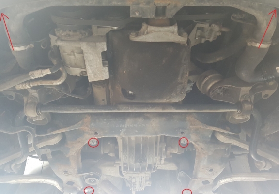 Steel sump guard for Volkswagen Passat - promotional package