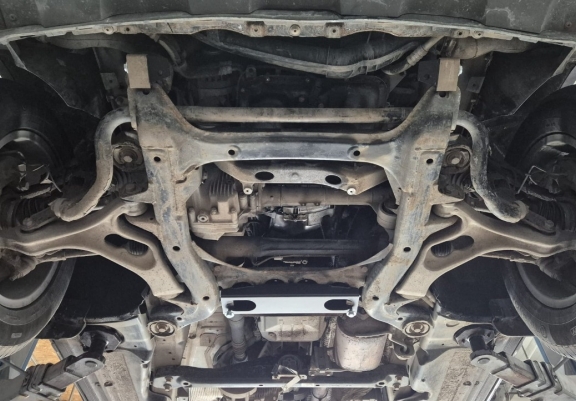 Steel sump guard for VW Touareg 7P