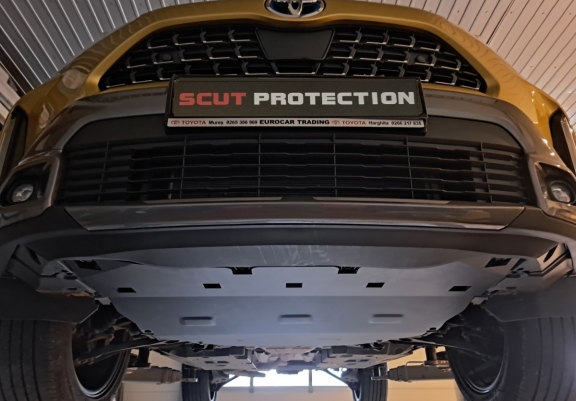 Aluminum sump guard for Toyota Yaris