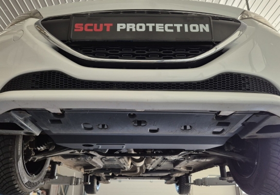 Steel sump guard for Peugeot 2008