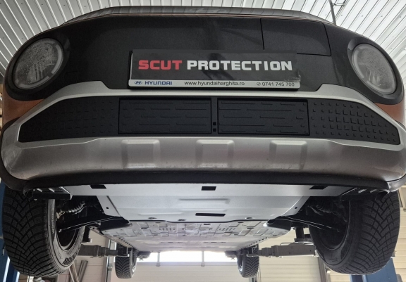 Steel sump guard for Hyundai Inster