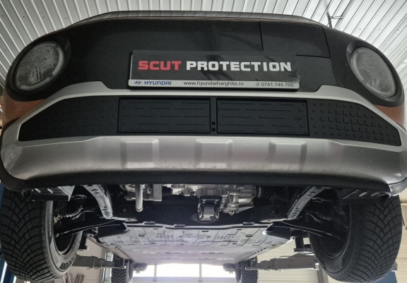 Steel sump guard for Hyundai Inster