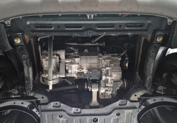 Steel sump guard for Hyundai Inster