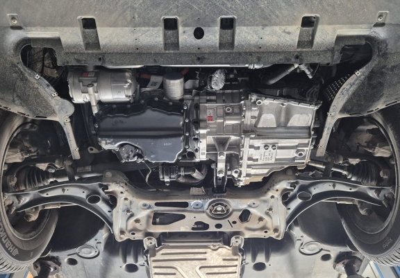 Aluminum sump guard for Skoda Kodiaq