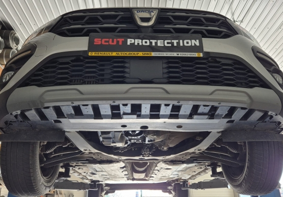 Aluminum sump guard for Dacia Sandero