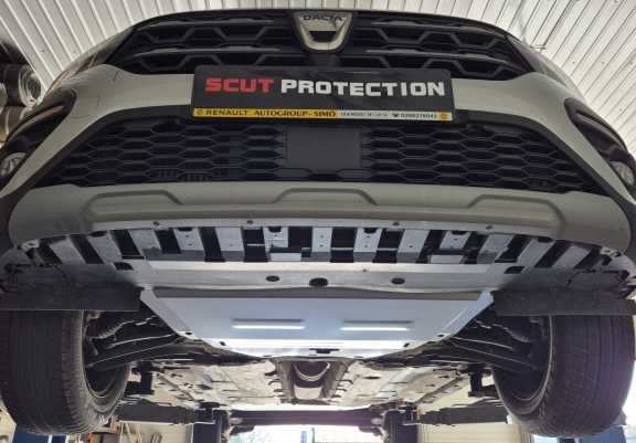 Aluminum sump guard for Dacia Sandero
