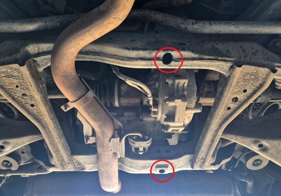 Aluminum diferential guard for Nissan Qashqai