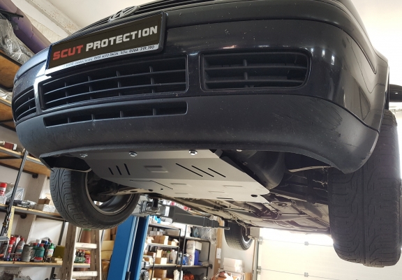 Aluminum sump guard for Volkswagen Bora