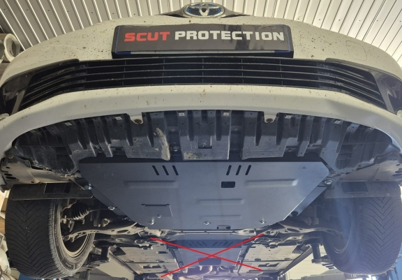 Steel sump guard for Toyota Corolla