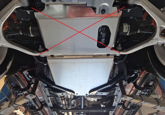 Aluminum gearbox guard for Ford Ranger Raptor