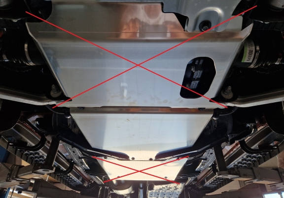 Aluminum gearbox guard for Ford Ranger Raptor