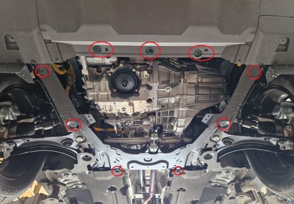 Aluminum sump guard for Dacia Duster- 4x2